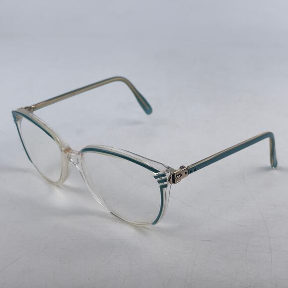 Grasset Bijou Women Eyeglasses Frame Clear Blue Plastic Cat Eye Full Rim 57-17mm main image 10